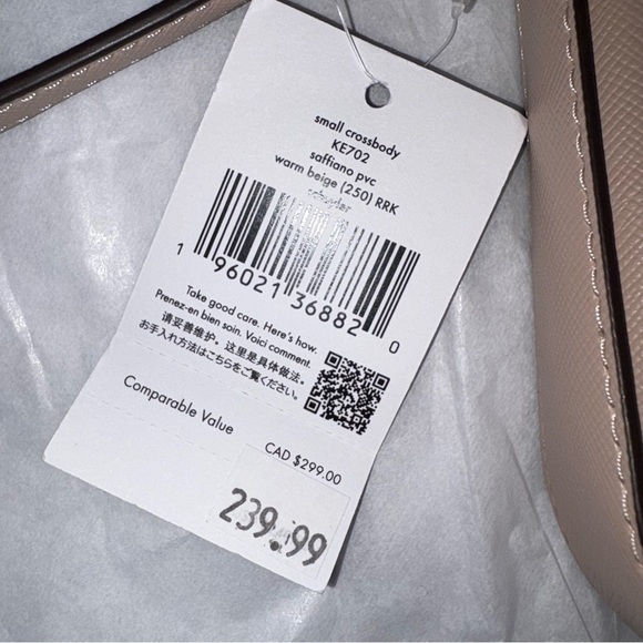 Kate Spade Warm Beige Schuyler Crossbody Bag with Adjustable Strap, NWT - Picture 3 of 10